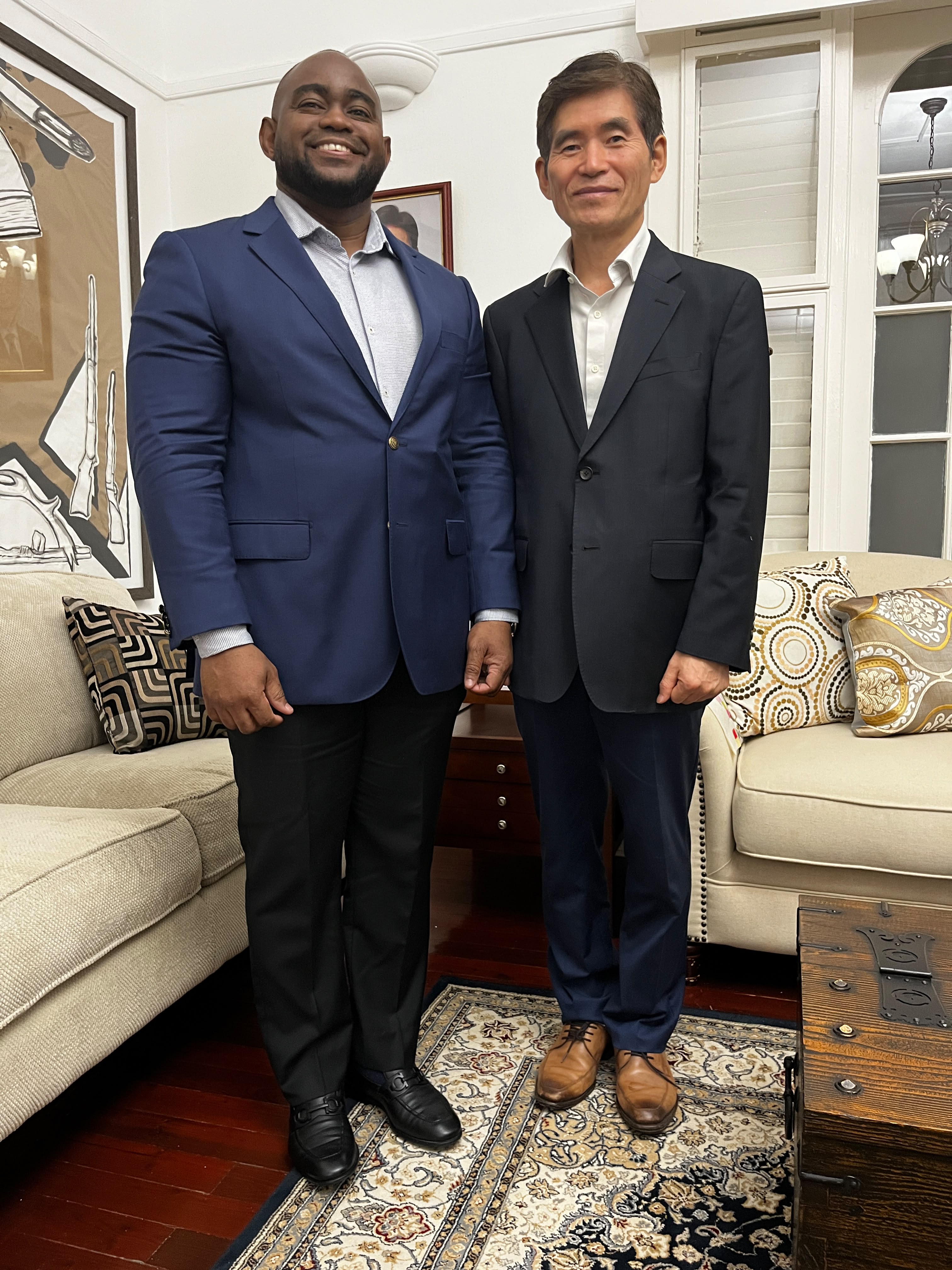 Ambassador Seijoong Kwon Holds Farewell Dinner with Foreign and CARICOM Affairs Minister Sean Sobers